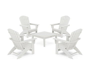 5-Piece Nautical Grand Adirondack Chair Conversation Group