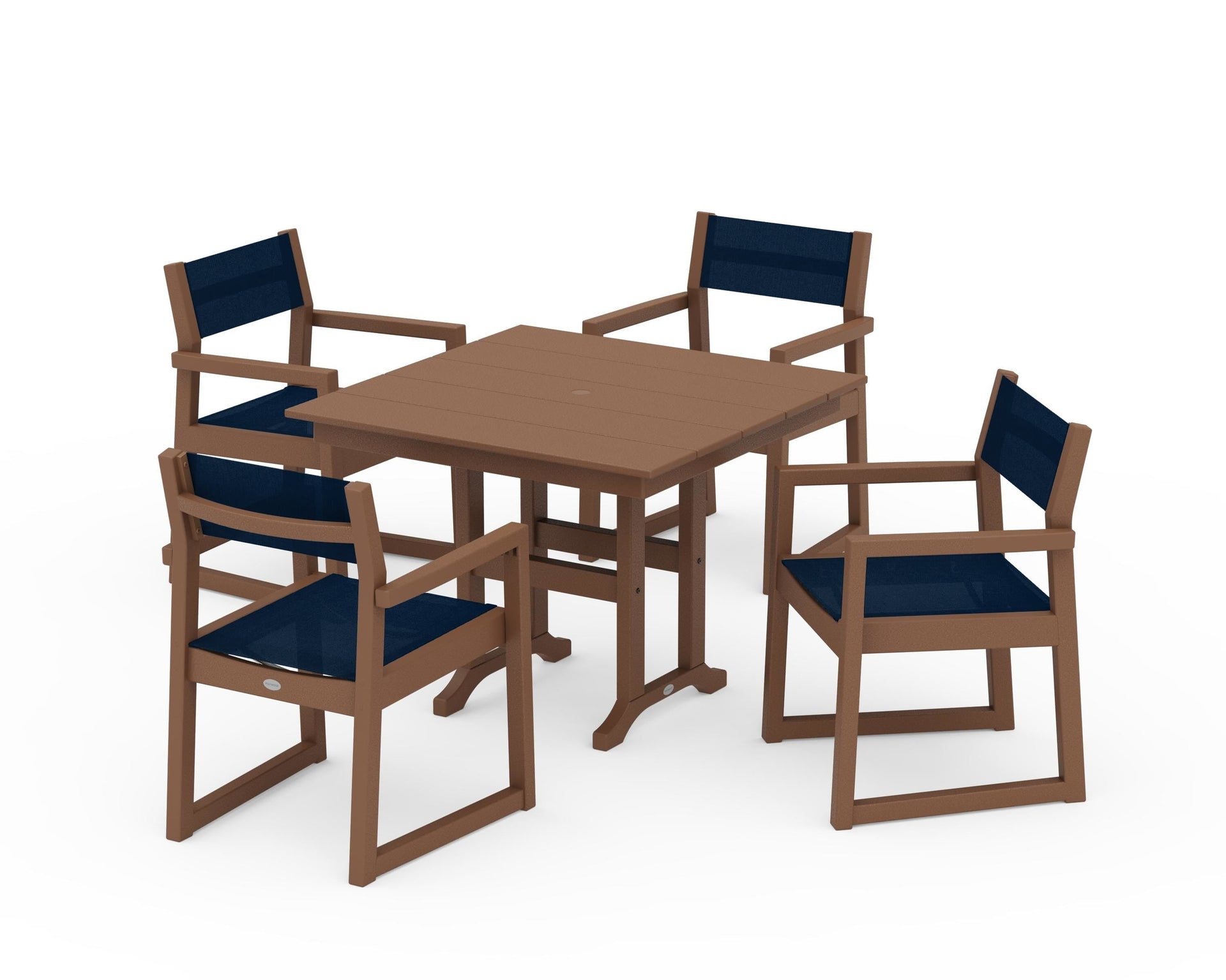 EDGE Sling Arm Chair 5-Piece Farmhouse Dining Set