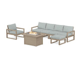 EDGE Sectional Lounge and Fire Pit Set