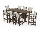Coastal 9-Piece Bar Set with Trestle Legs
