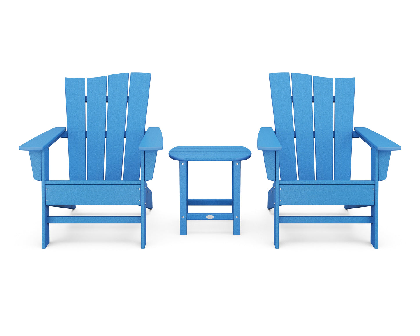 Wave 3-Piece Adirondack Chair Set