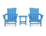 Wave 3-Piece Adirondack Chair Set