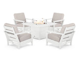 Harbour 5-Piece Conversation Set with Fire Pit Table