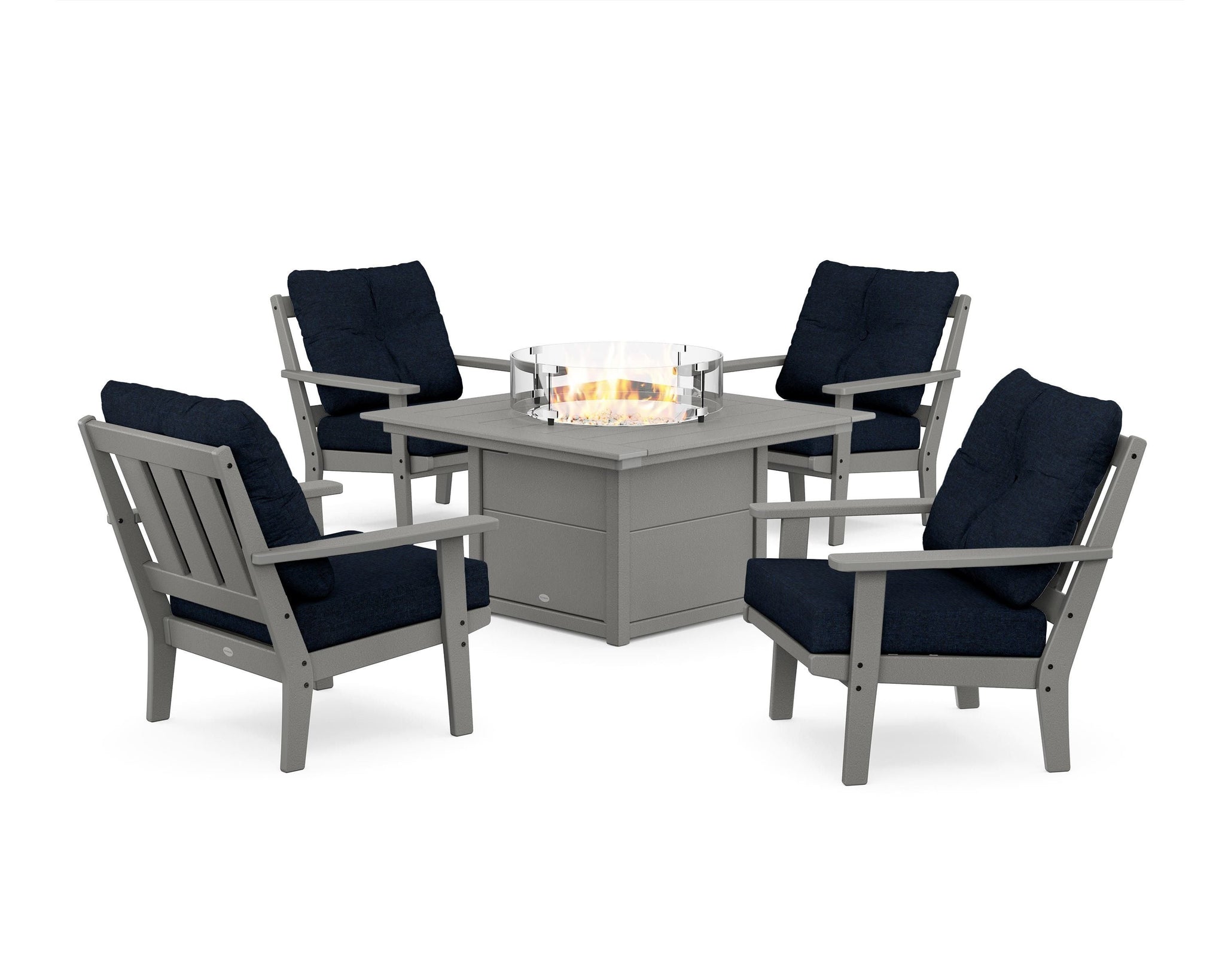 Oxford 5-Piece Deep Seating Set with Fire Pit Table