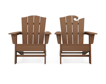 Wave 2-Piece Adirondack Chair Set with The Crest Chair