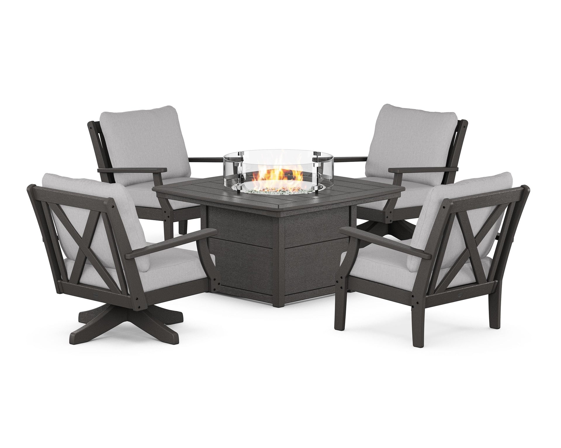 Braxton 5-Piece Deep Seating Set with Fire Table