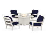 Cottage 5-Piece Deep Seating Set with Fire Pit Table