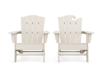 Wave 2-Piece Adirondack Chair Set with The Crest Chair