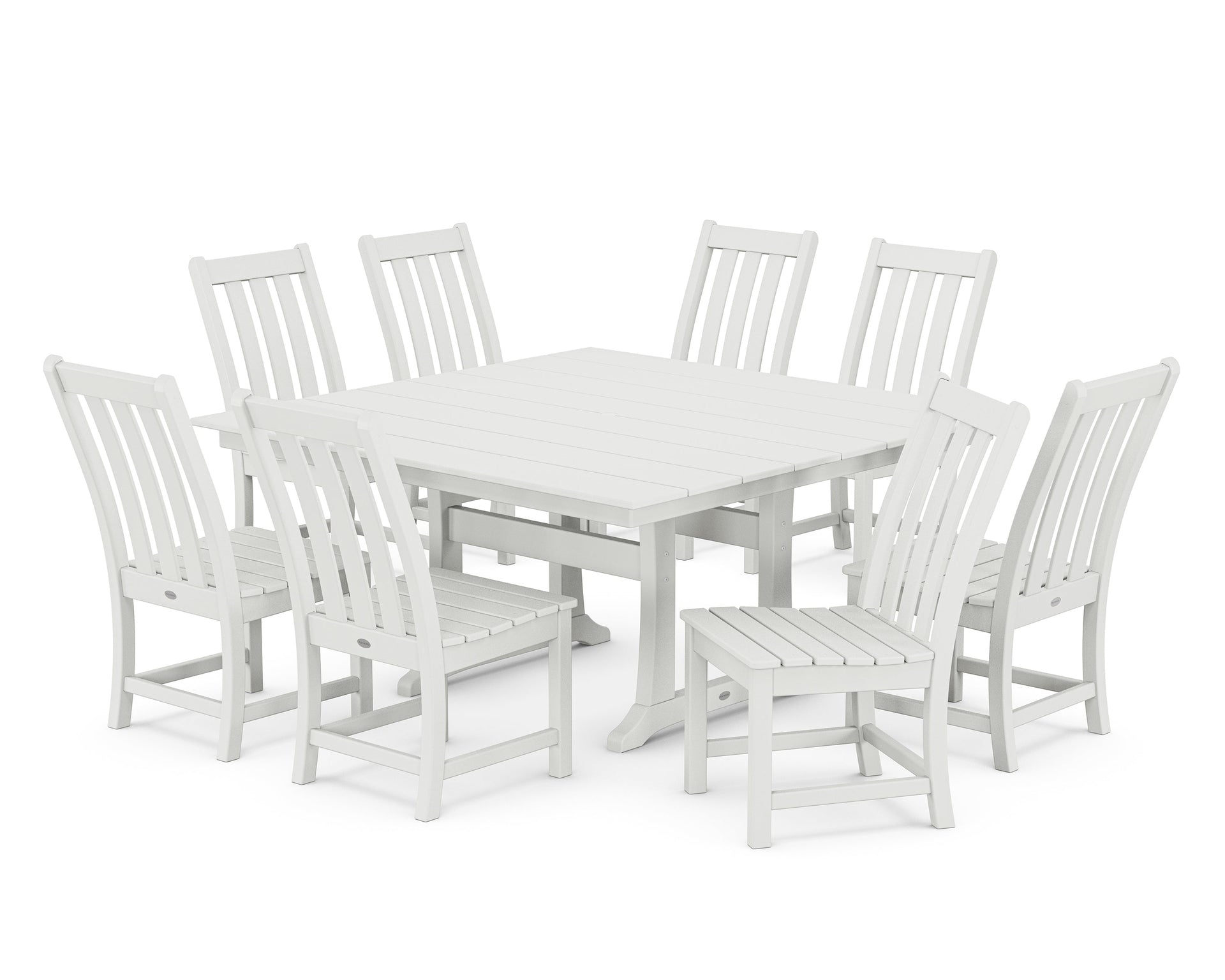 Vineyard 9-Piece Farmhouse Trestle Dining Set