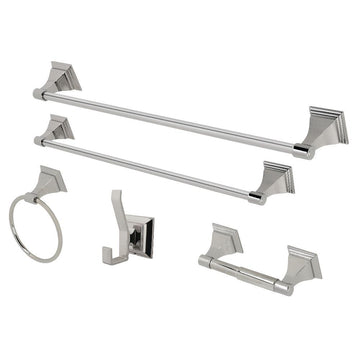 Kingston Brass Monarch 5-Piece Bathroom Accessory Set Polished Nickel