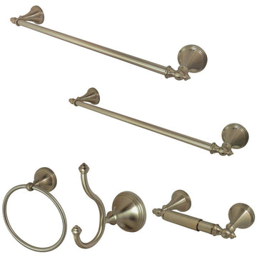 Kingston Brass Naples 5-Piece Bathroom Accessory Set (BAHK1612478) main image.