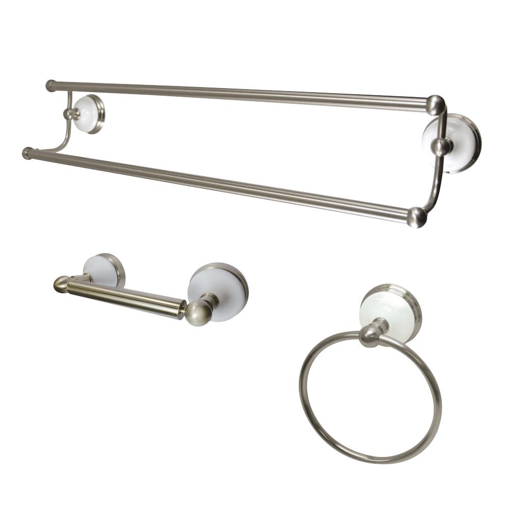 Kingston Brass Victorian 3-Piece Bathroom Accessory Set Brushed Nickel