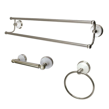 Kingston Brass Victorian 3-Piece Bathroom Accessory Set Brushed Nickel