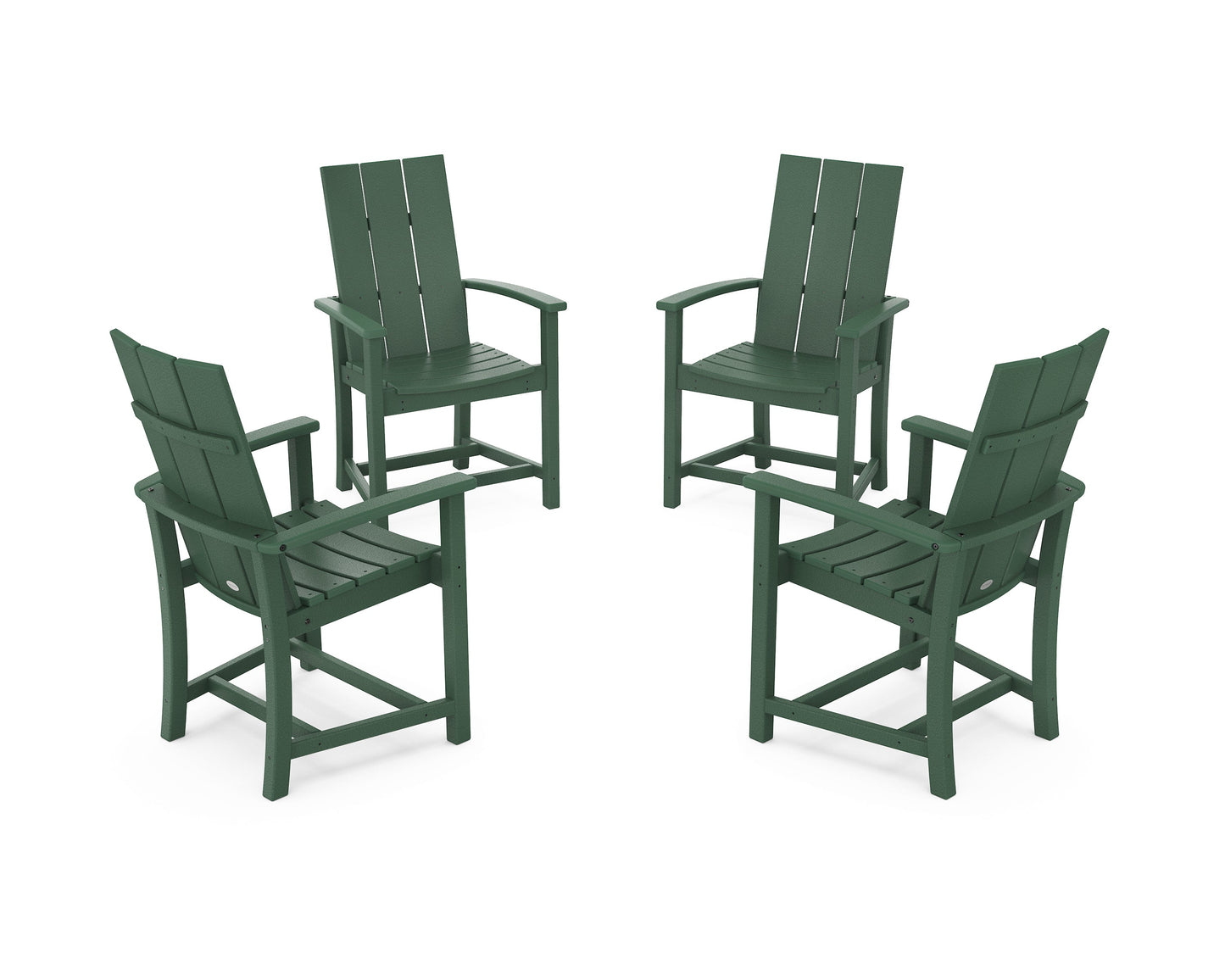 Modern 4-Piece Upright Adirondack Conversation Set