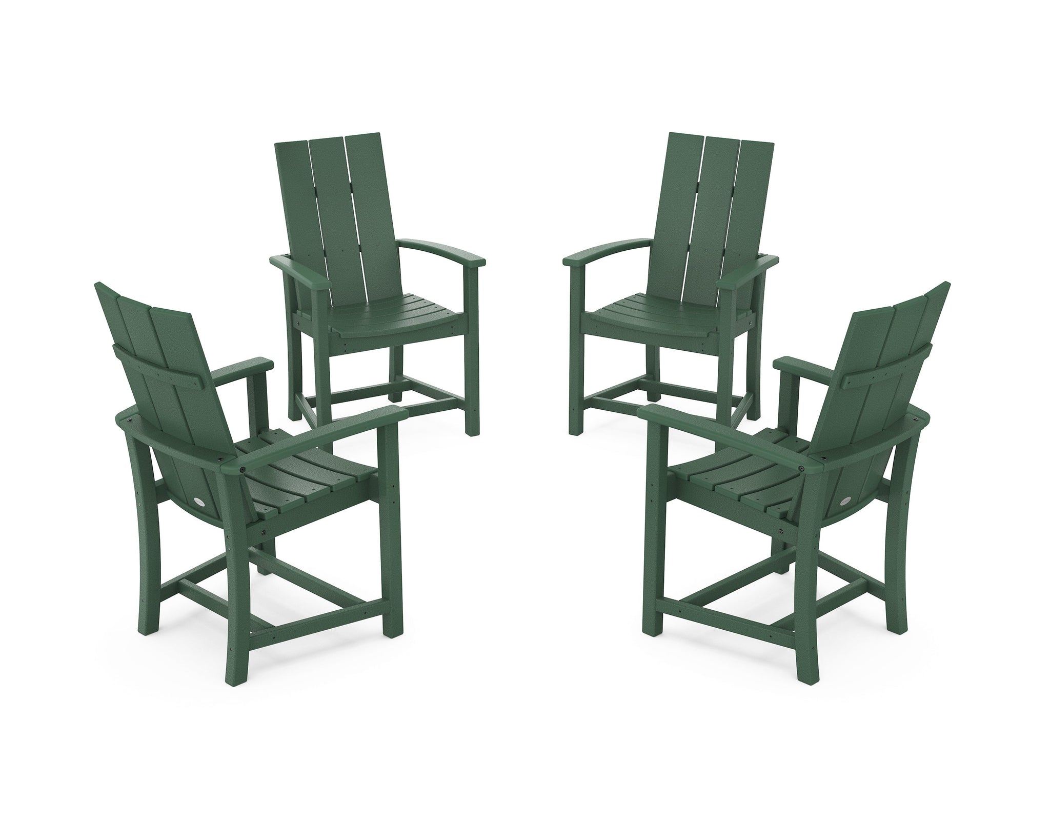 Modern 4-Piece Upright Adirondack Conversation Set