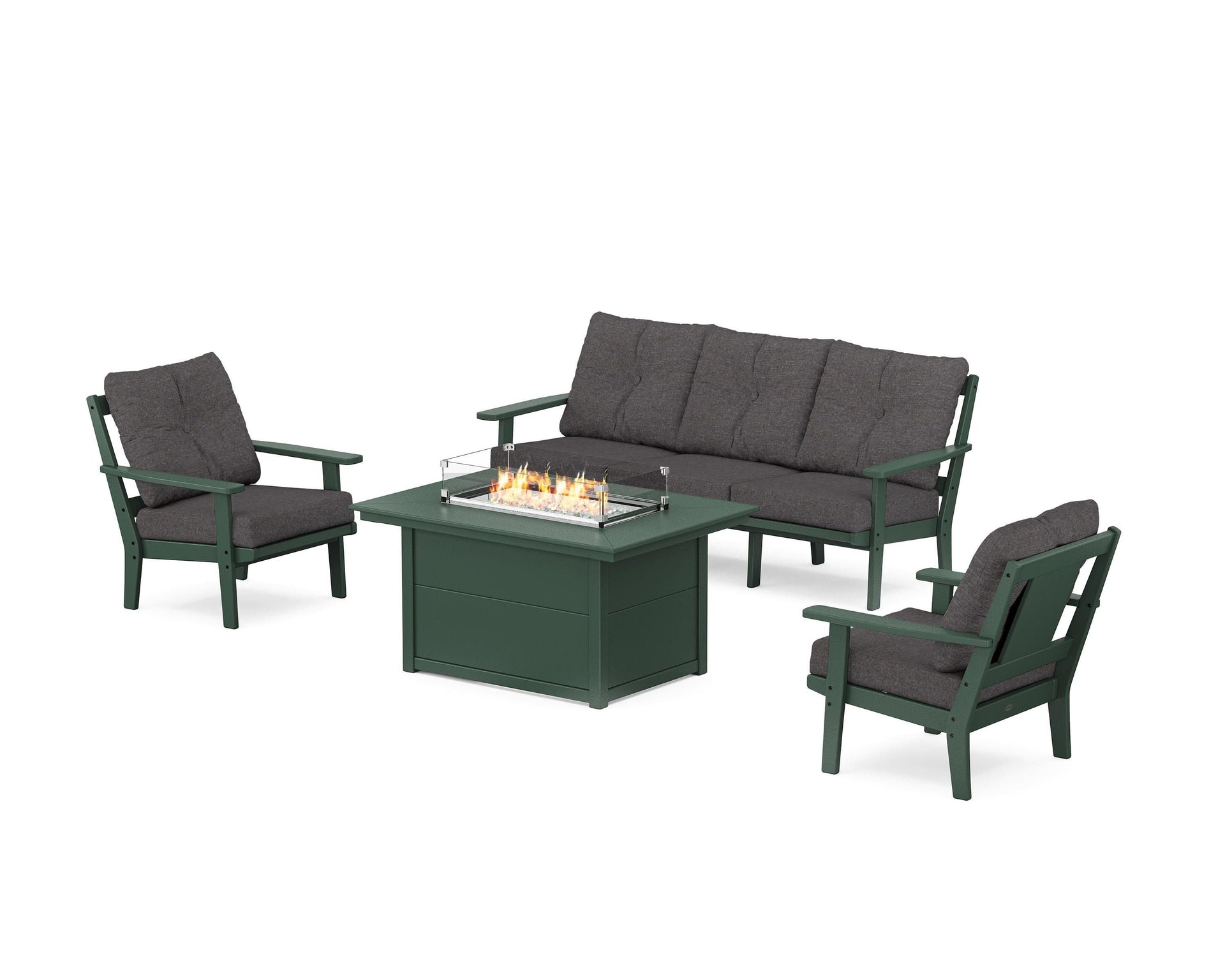 Prairie Deep Seating Fire Pit Table Set