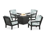 Cottage 5-Piece Deep Seating Set with Fire Pit Table