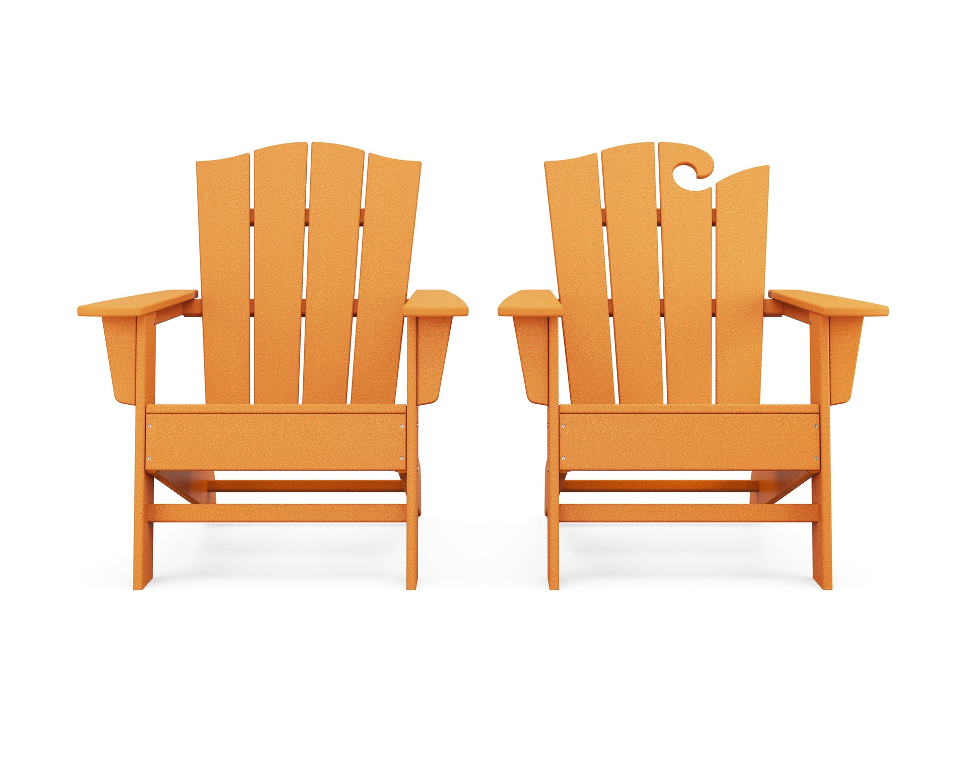 Wave 2-Piece Adirondack Chair Set with The Crest Chair