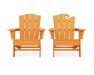 Wave 2-Piece Adirondack Chair Set with The Crest Chair