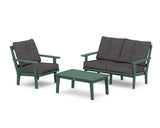 Prairie 3-Piece Deep Seating Set with Loveseat