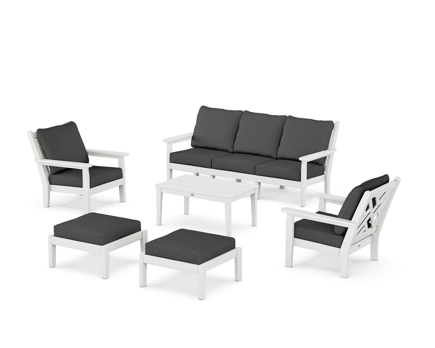 Chippendale 6-Piece Lounge Sofa Set