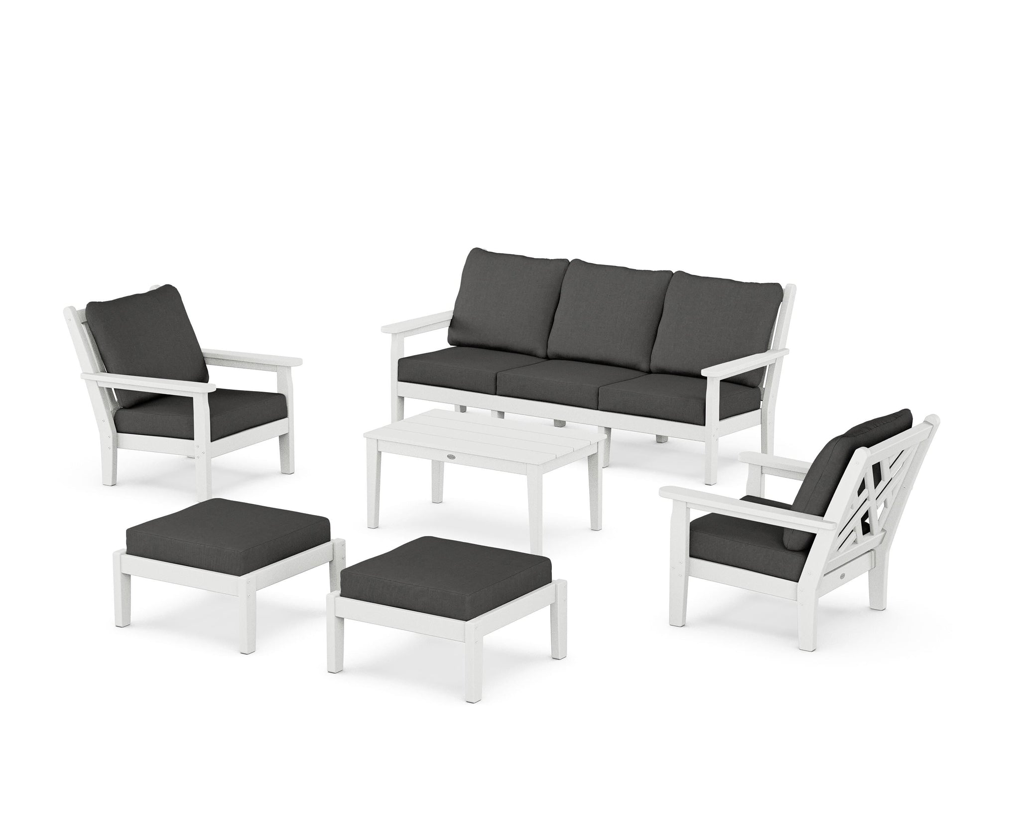 Chippendale 6-Piece Lounge Sofa Set