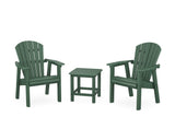 Seashell 3-Piece Upright Adirondack Chair Set