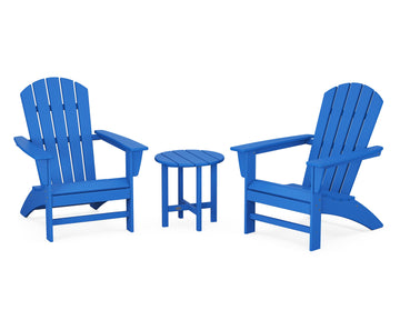 Nautical 3-Piece Adirondack Set
