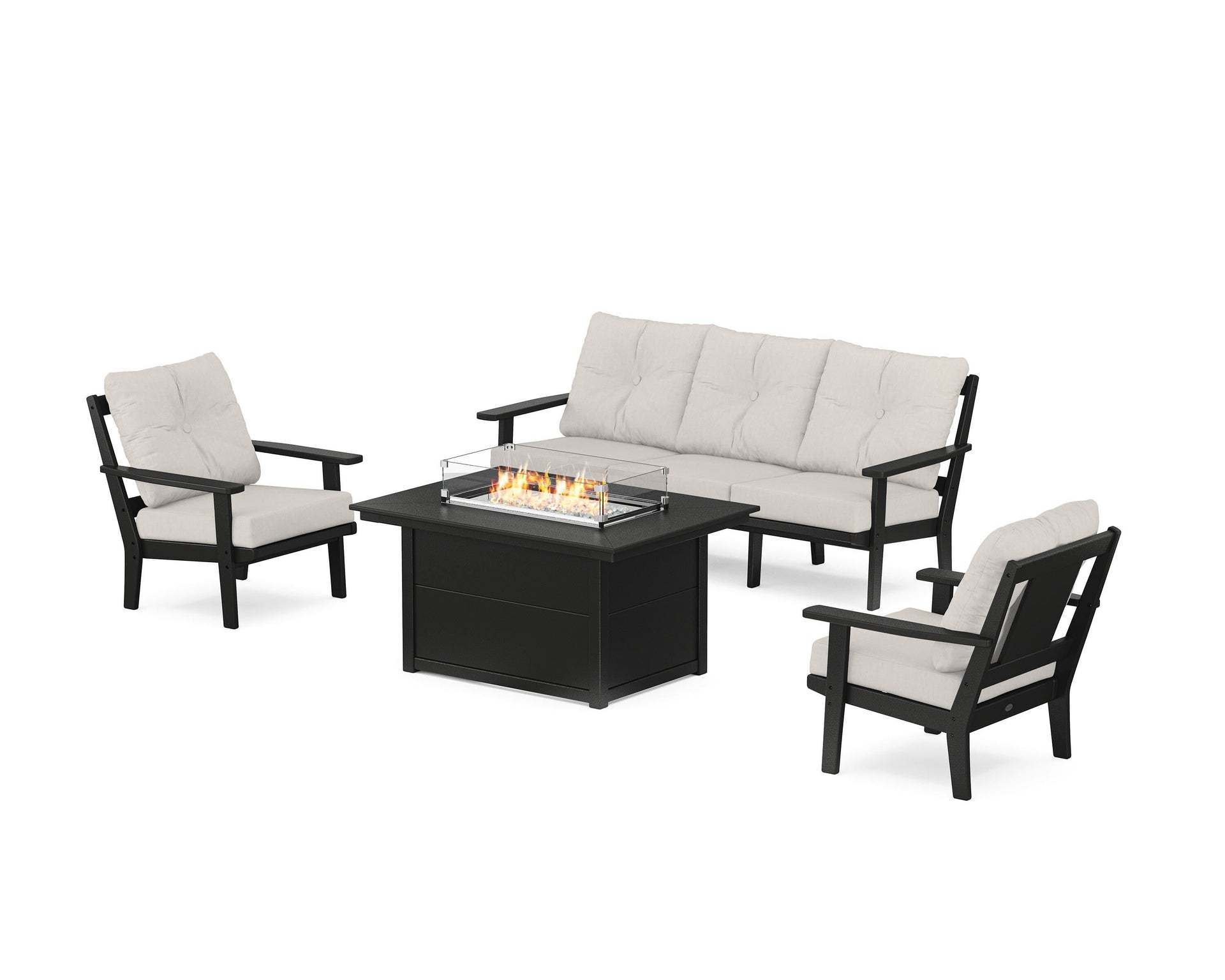 Prairie Deep Seating Fire Pit Table Set