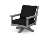 Chippendale Deep Seating Swivel Chair