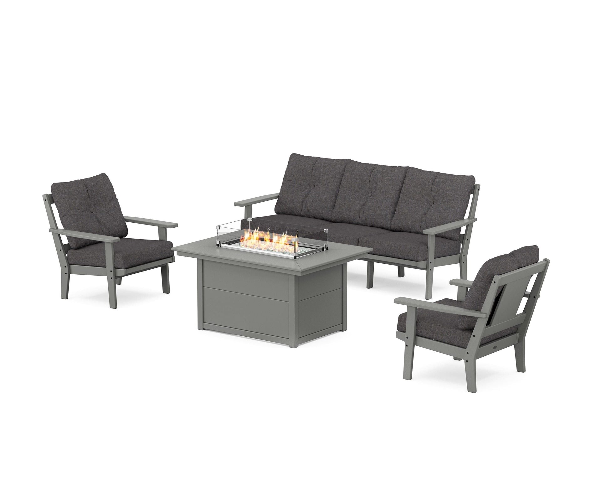 Prairie Deep Seating Fire Pit Table Set