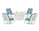 Wovendale 5-Piece Deep Seating Set with Fire Pit Table