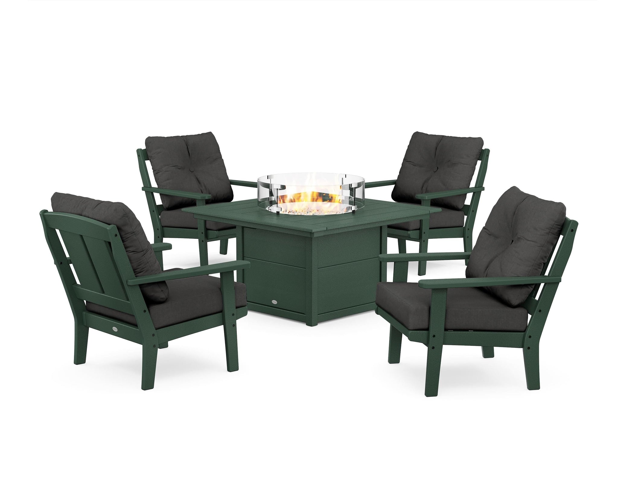Mission 5-Piece Deep Seating Set with Fire Pit Table