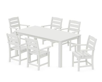 Lakeside Arm Chair 7-Piece Parsons Dining Set