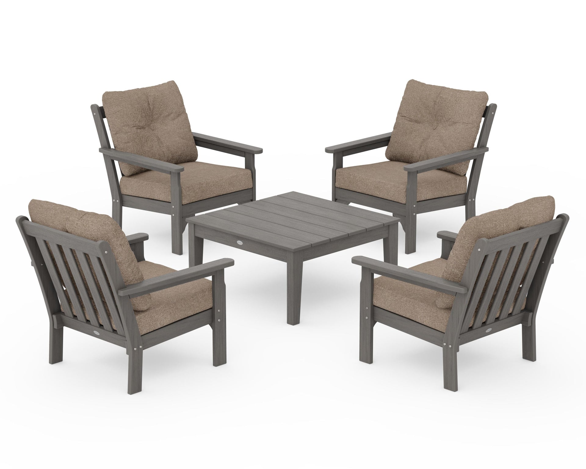 Vineyard 5-Piece Deep Seating Conversation Set