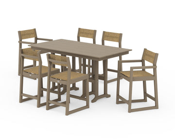 EDGE Sling 7-Piece Farmhouse Counter Set