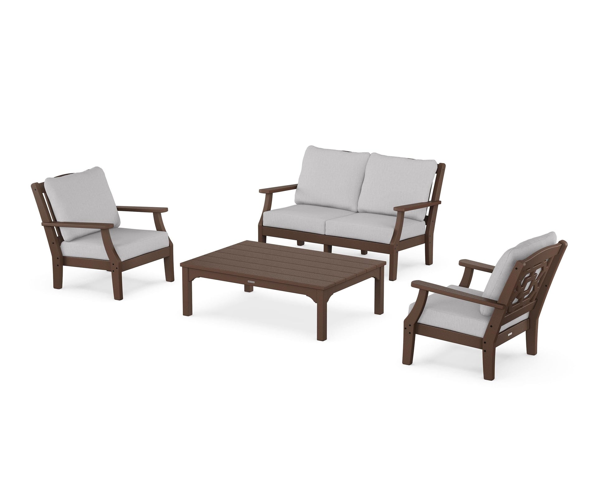 Chinoiserie 4-Piece Deep Seating Set with Loveseat