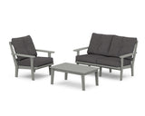 Prairie 3-Piece Deep Seating Set with Loveseat
