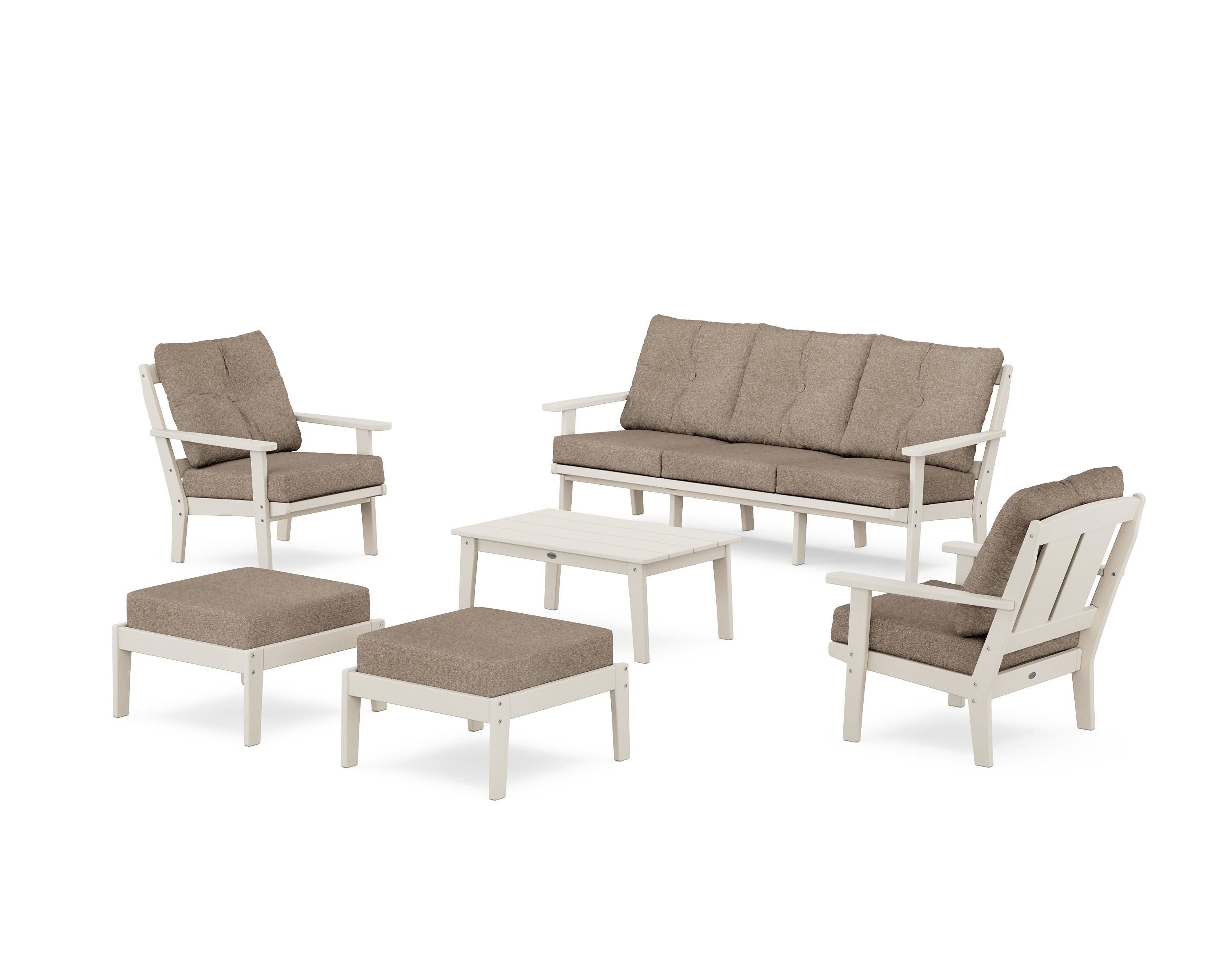 Mission 6-Piece Lounge Sofa Set