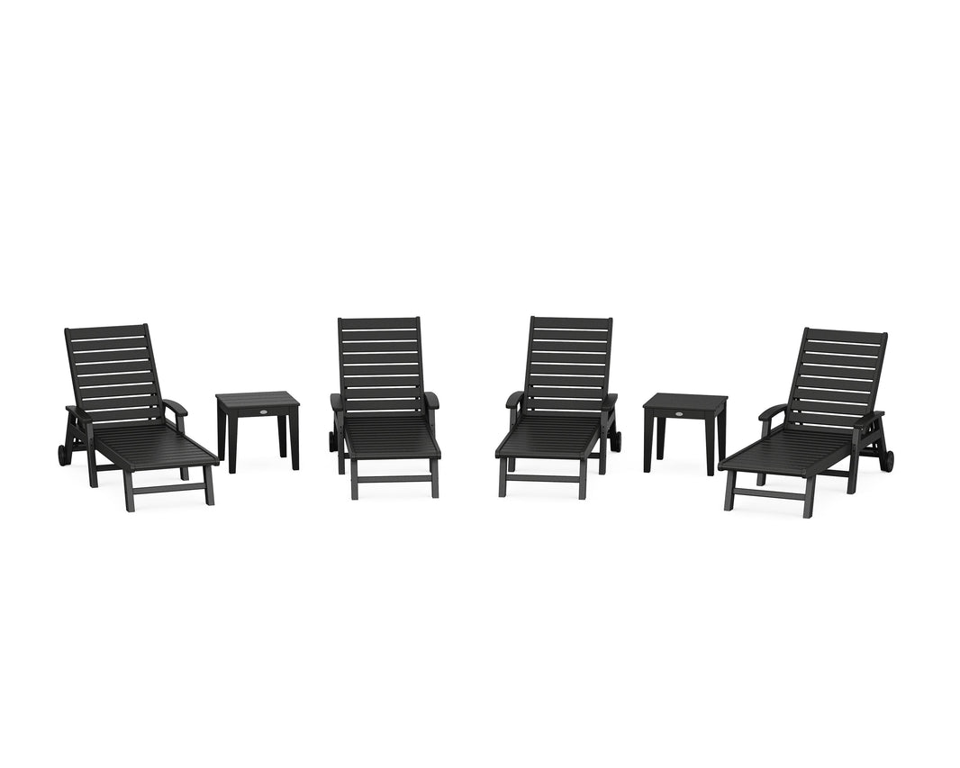 Signature Chaise 6-Piece Set with Wheels