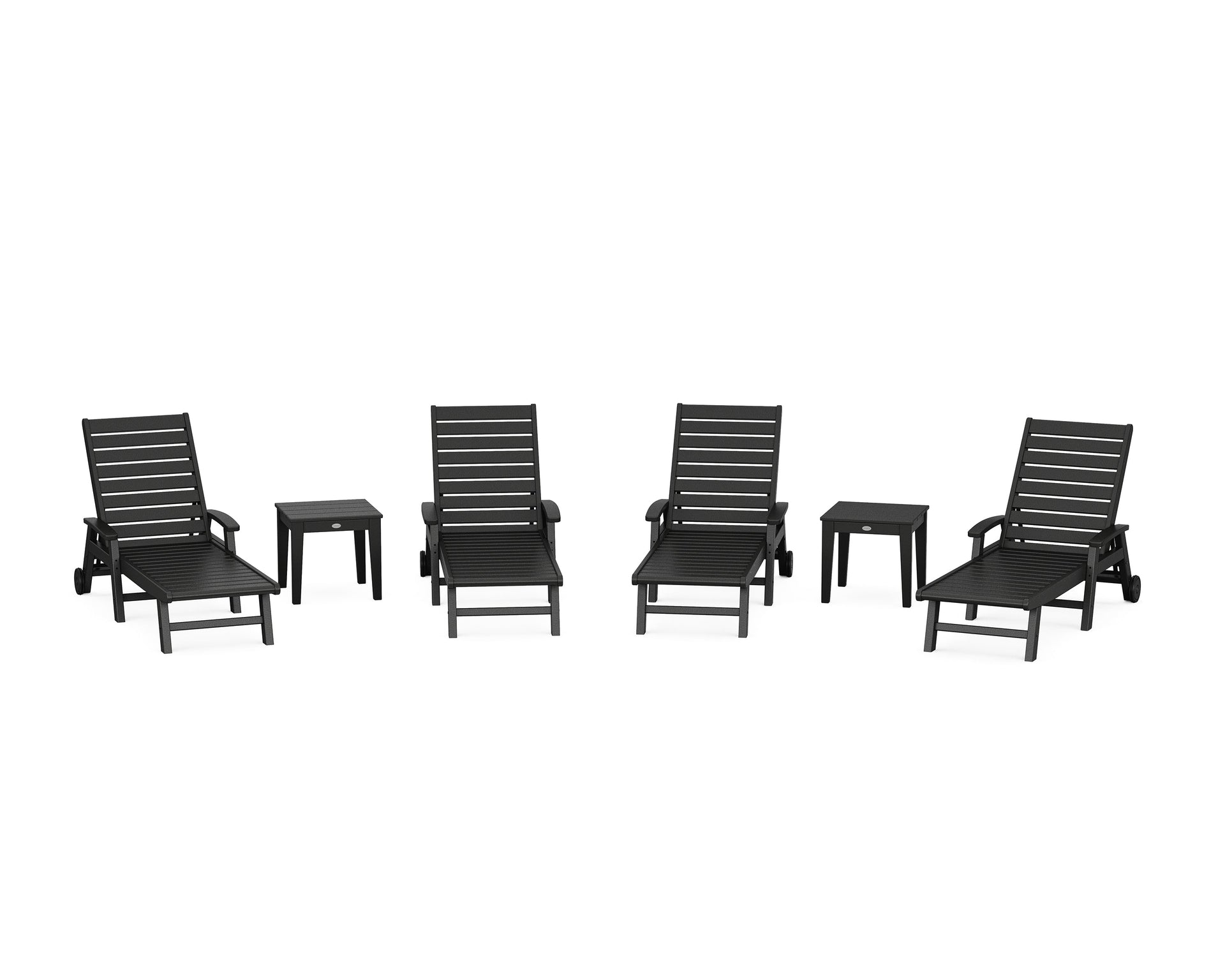 Signature Chaise 6-Piece Set with Wheels