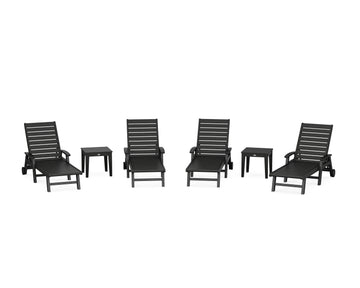 Signature Chaise 6-Piece Set with Wheels
