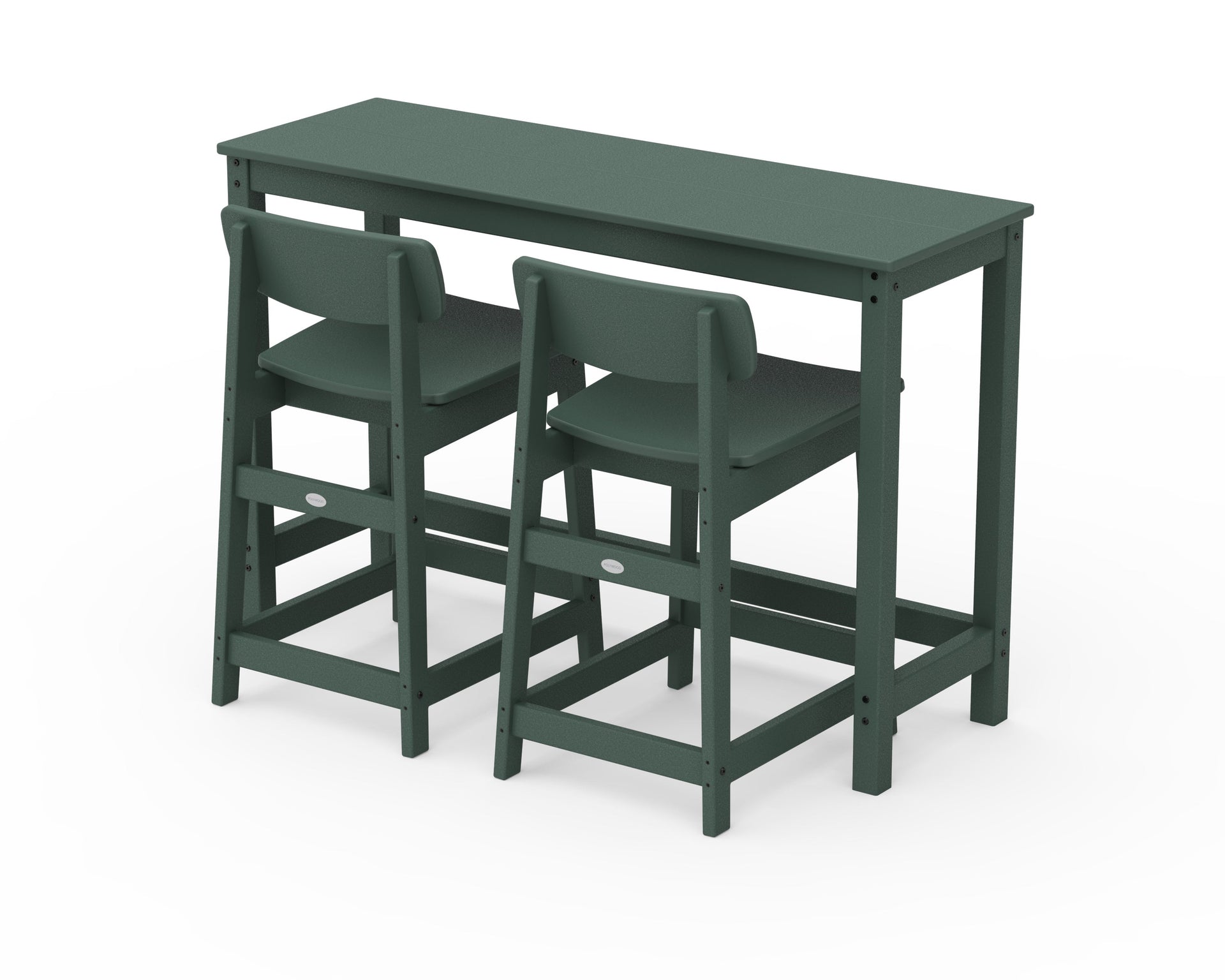 Modern Studio Urban Lowback Counter Chair 3-Piece Balcony Set