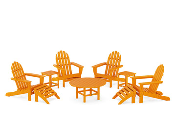 Classic Adirondack Chair 9-Piece Conversation Set