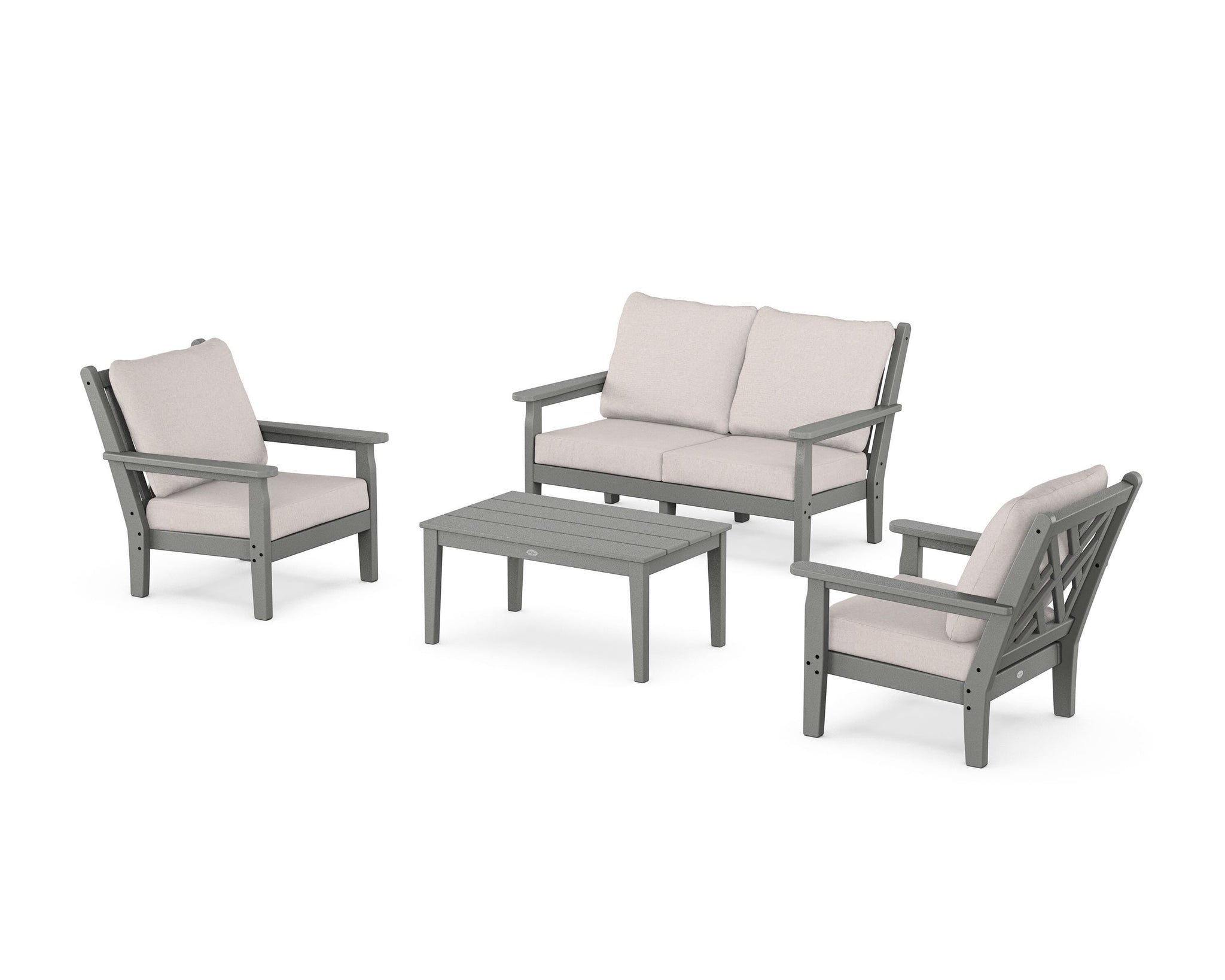 Chippendale 4-Piece Deep Seating Set with Loveseat