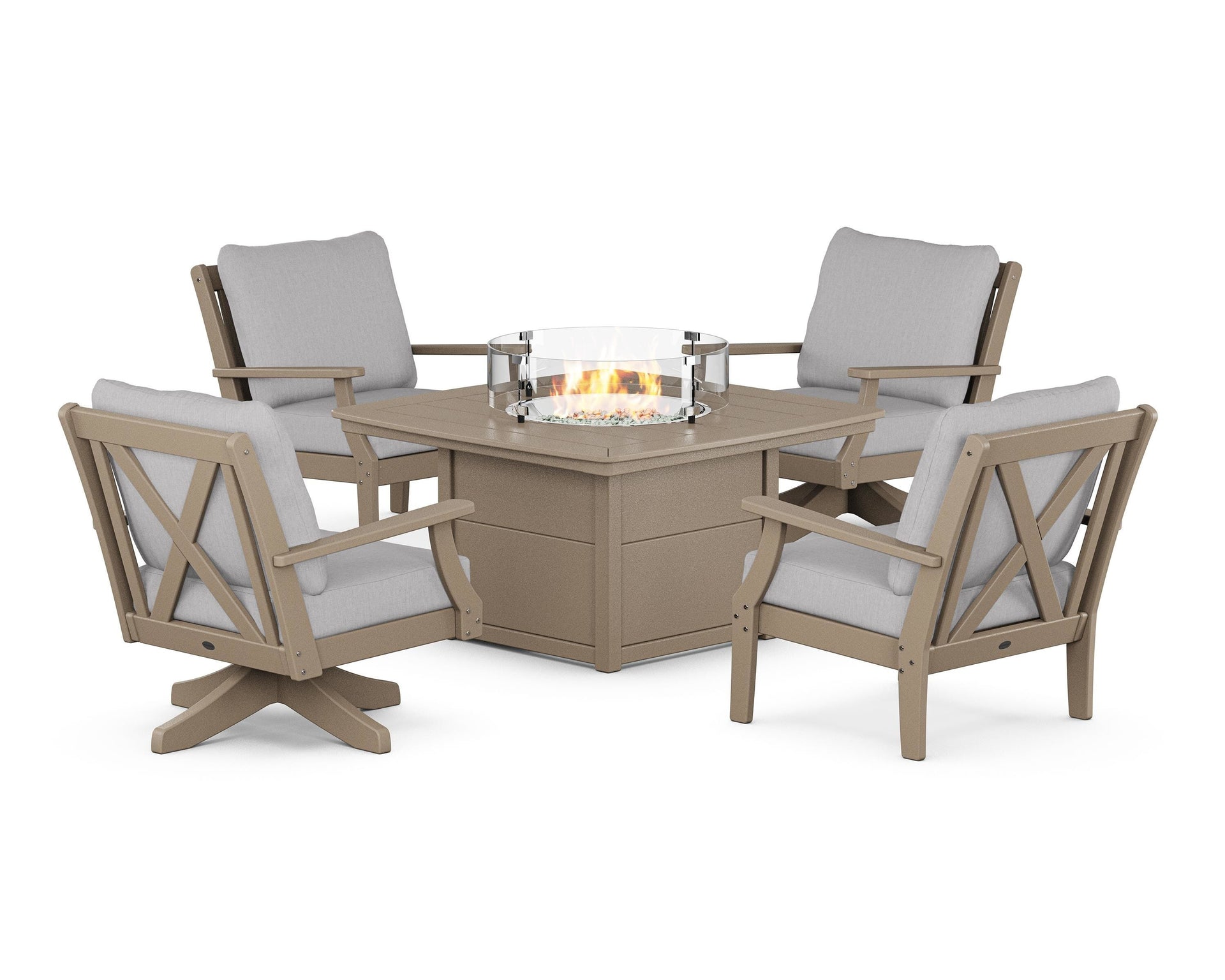 Braxton 5-Piece Deep Seating Set with Fire Table