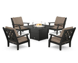 Wovendale 5-Piece Deep Seating Set with Fire Pit Table