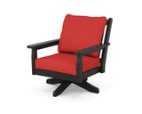 Chippendale Deep Seating Swivel Chair