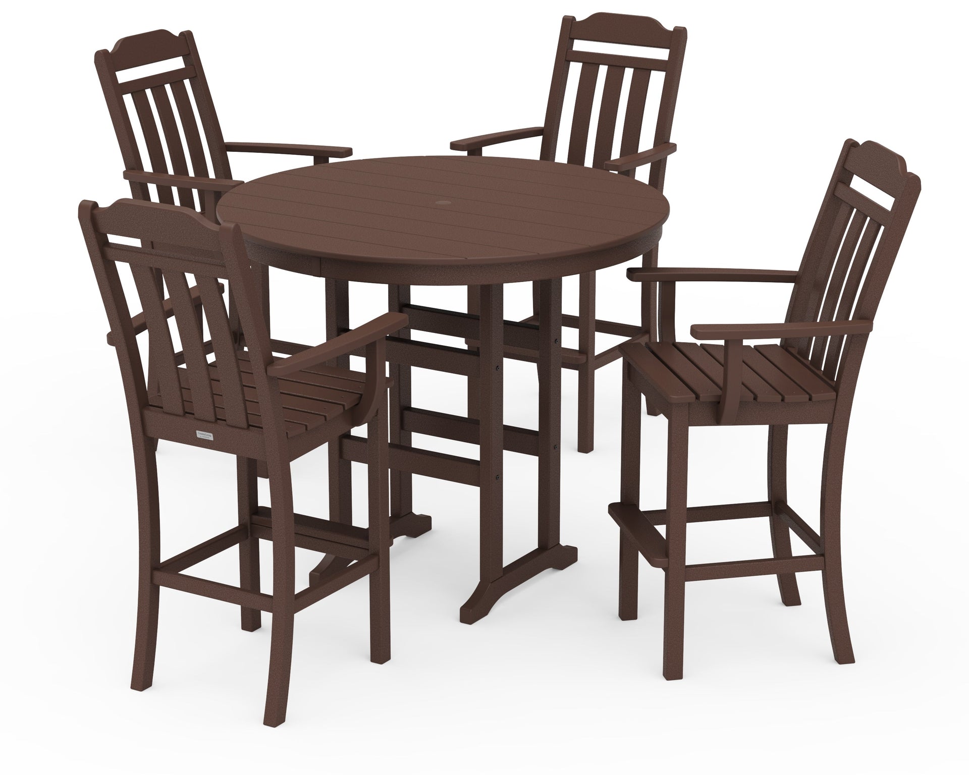 Cottage 5-Piece Round Farmhouse Bar Set
