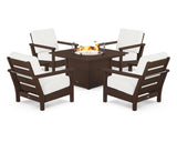Harbour 5-Piece Conversation Set with Fire Pit Table